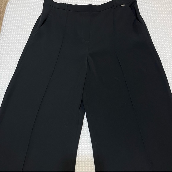 St. John Wide Leg Twill Trouser size Large - Picture 11 of 14